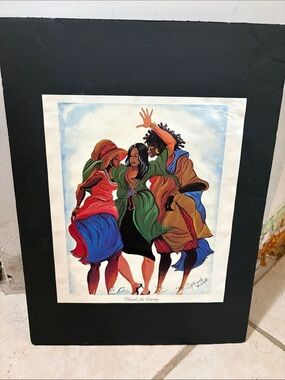 Vintage art work Thanks for Caring"  is by artist Alice Gatewood Waddell.